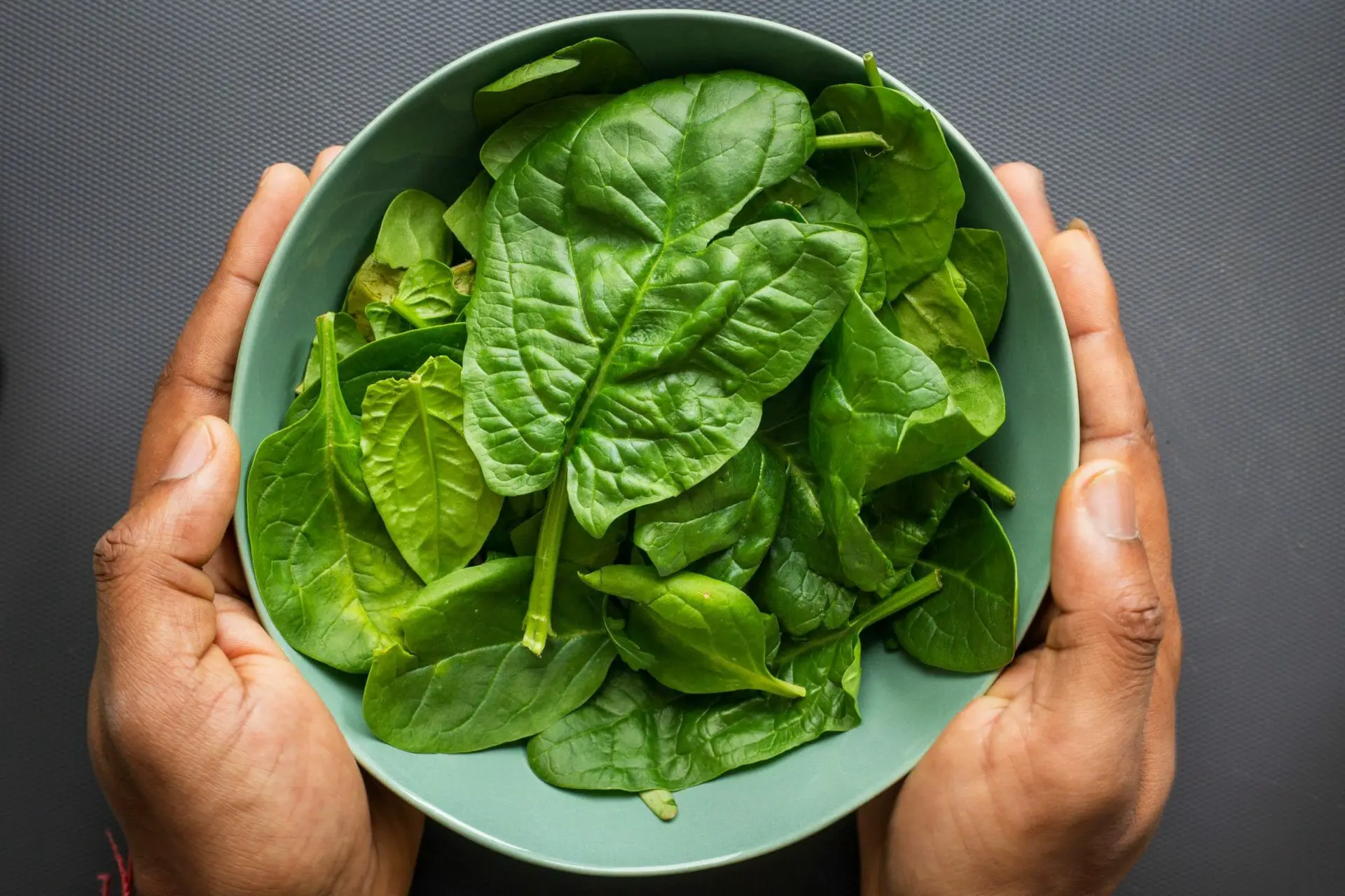 Spinach in a Bowl
