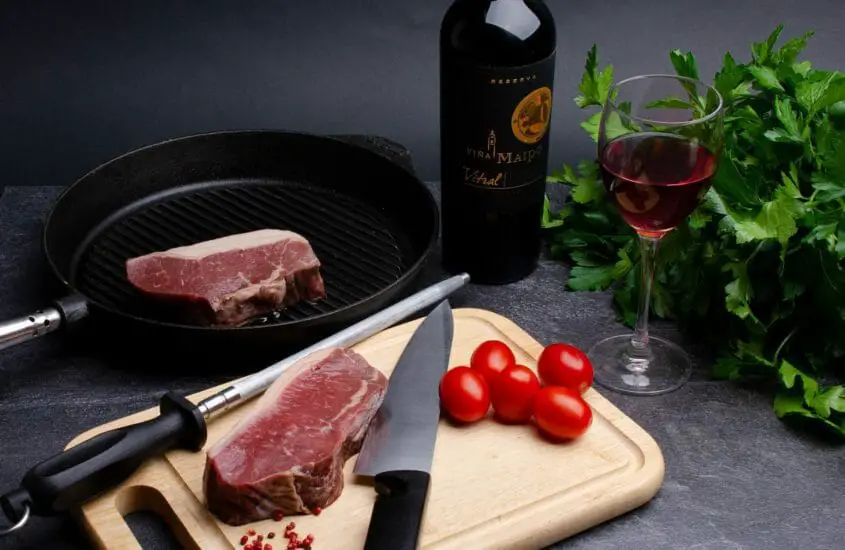 Steak and Wine